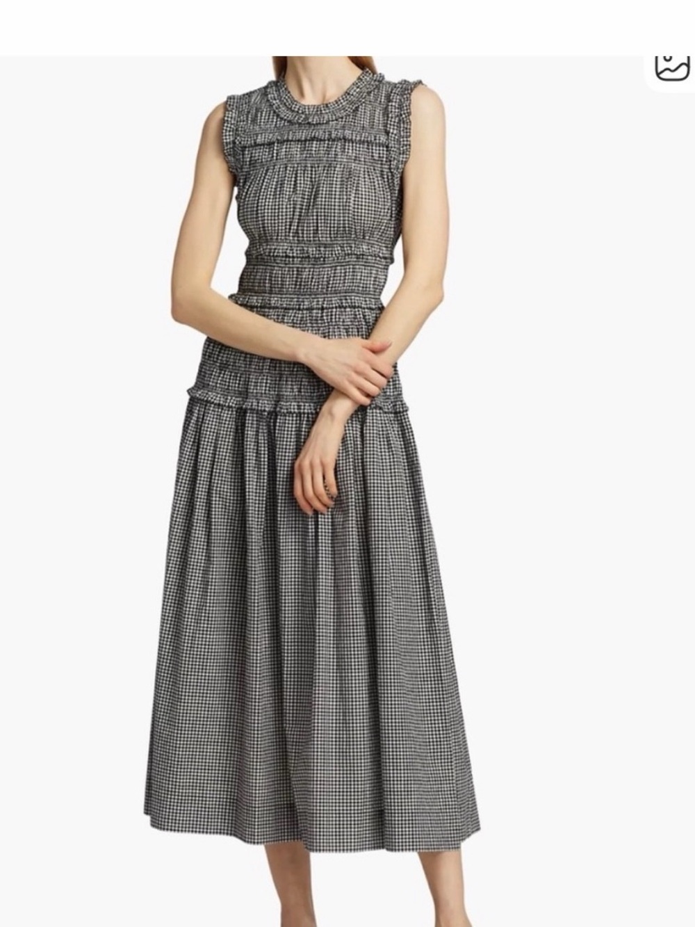 Doen Black & White Gingham Mallory Dress - Picture 3 of 3